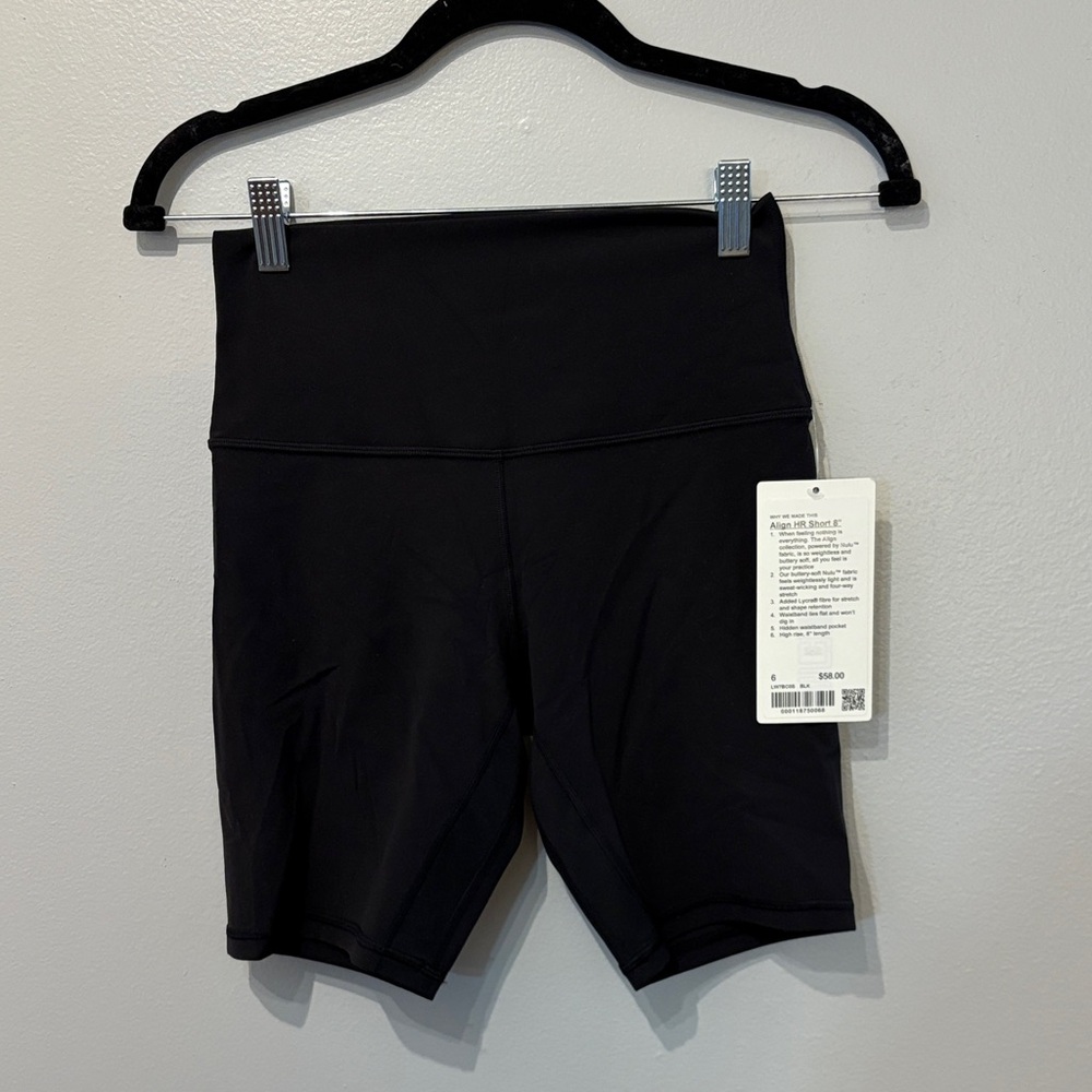 lululemon athletica Align Black Bike Shorts